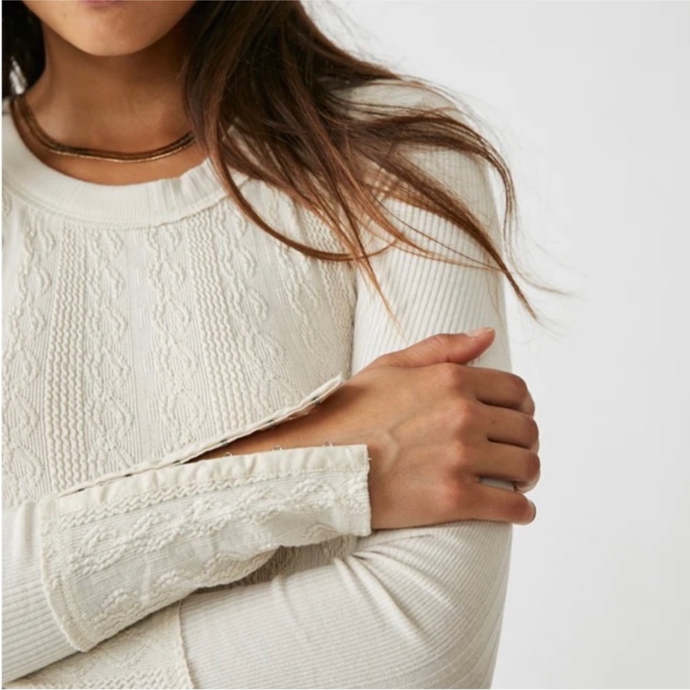 Piece of me Bodysuit -in color softest oat - free people intimately